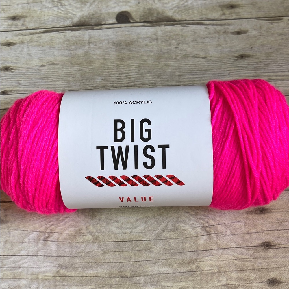 Big Twist Hot Pink Color 1 - 6 Oz skein